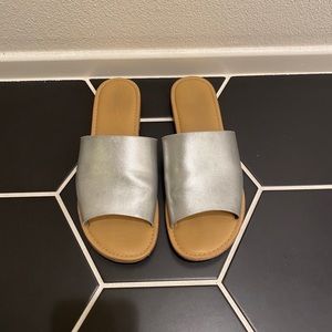 Merona Target Silver Slide Sandal